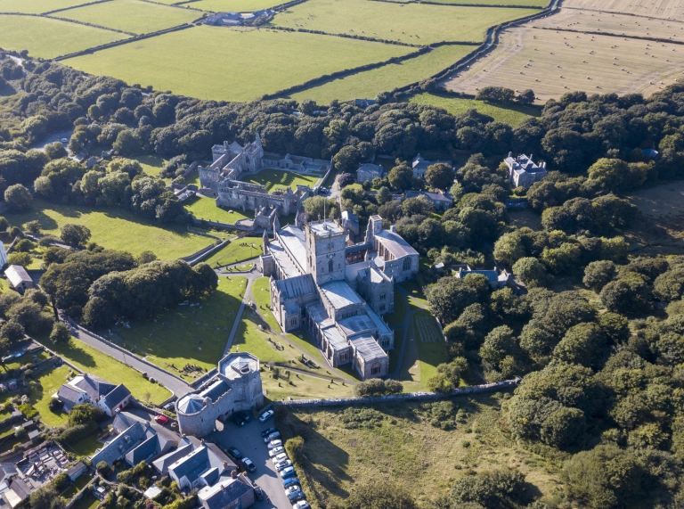 St Davids from above.