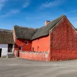 old red cottage.